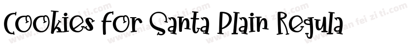 Cookies For Santa Plain Regular字体转换
